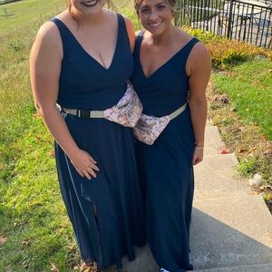 Azazie Kori dress Dark Navy